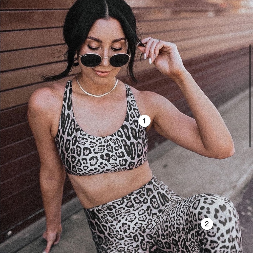 Onzie Leopard Print Sports Bra